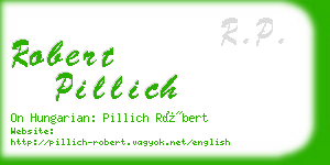 robert pillich business card